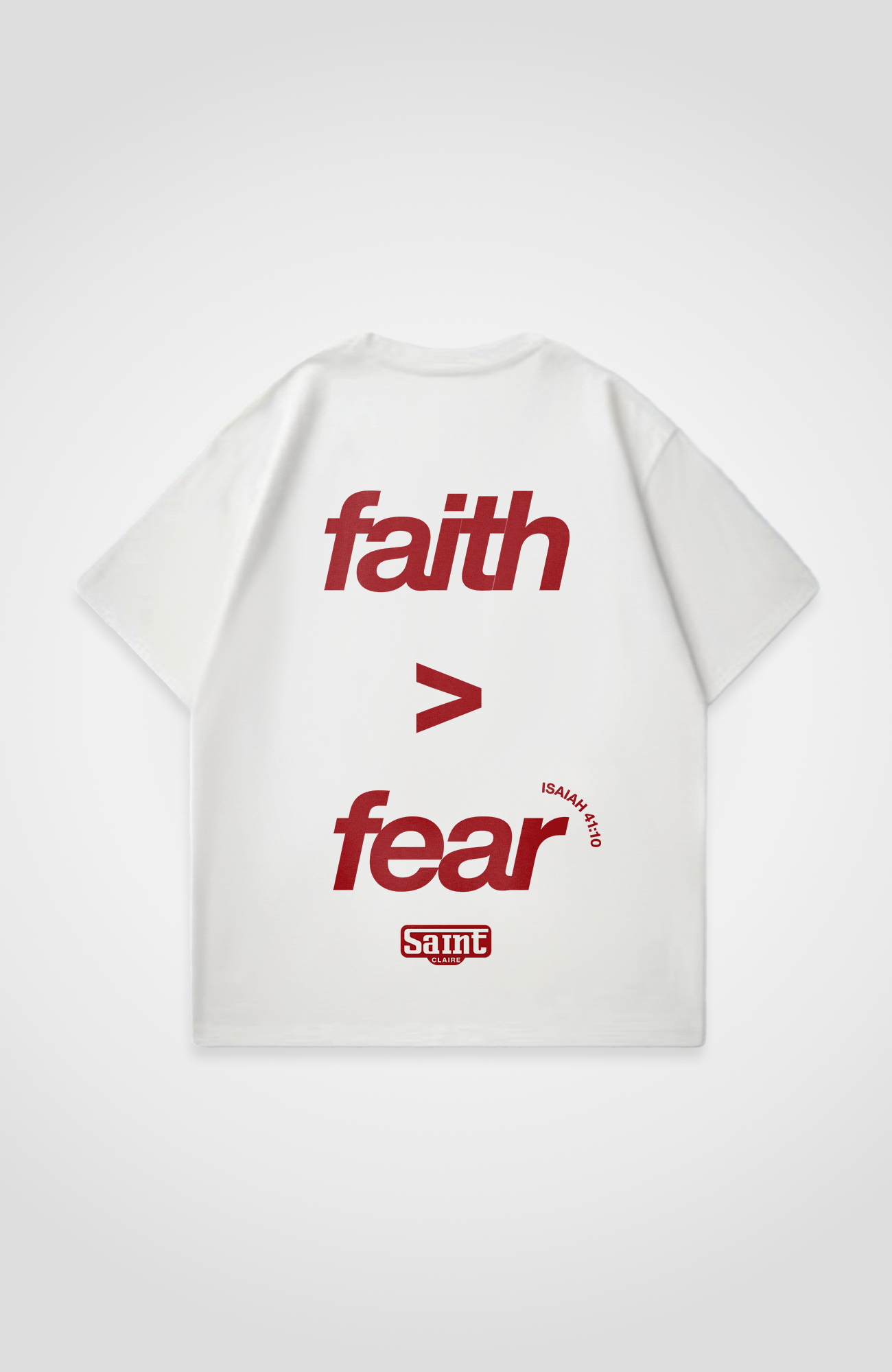 FAITH OVER FEAR OVERSIZED SHIRT