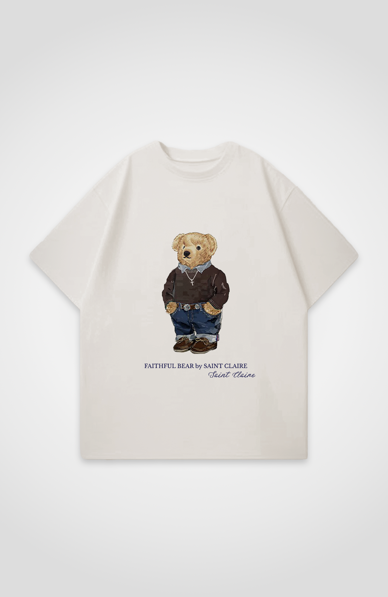 FAITHFUL BEAR OVERSIZED SHIRT