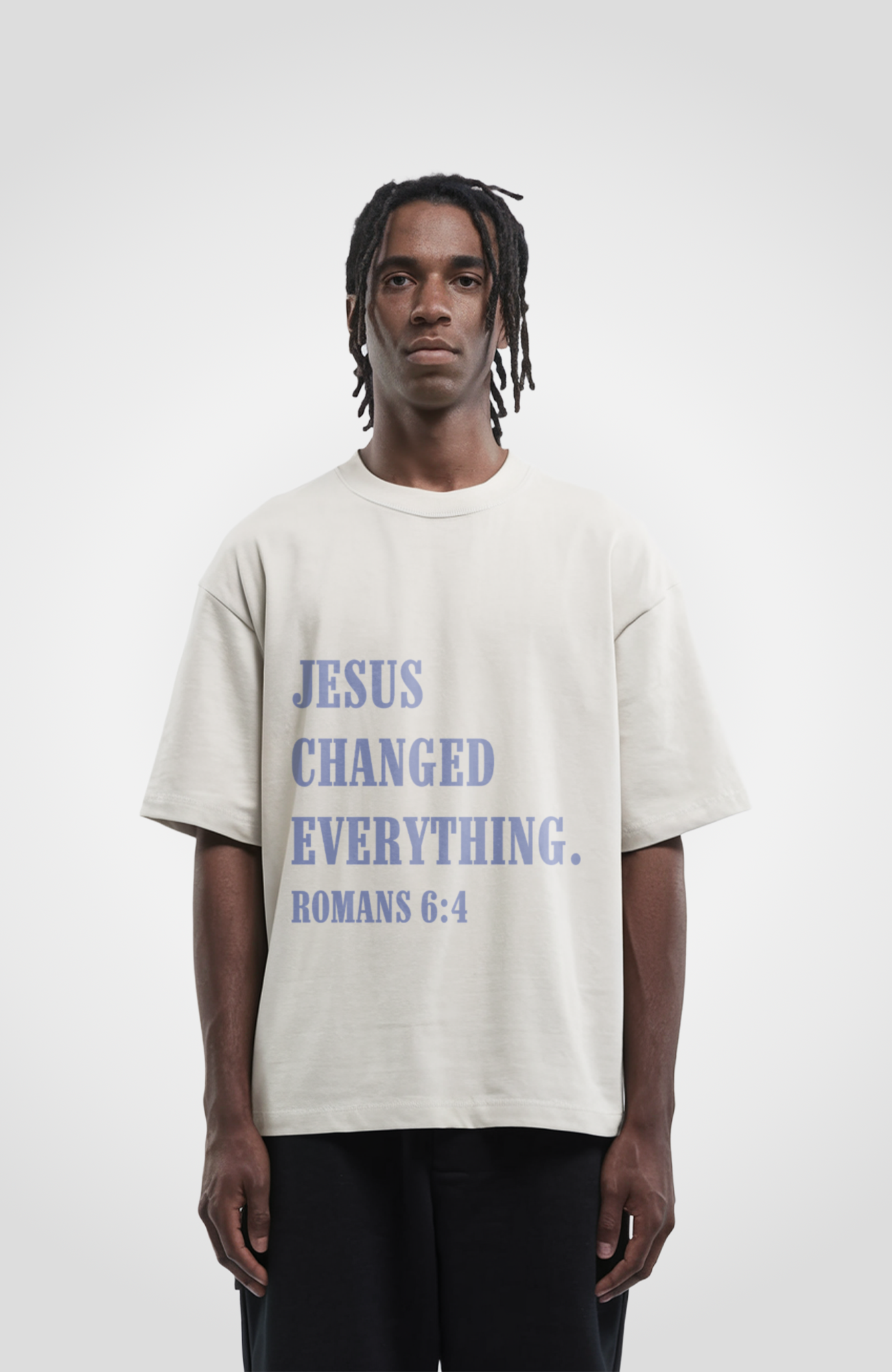 JESUS CHANGED EVERYTHING OVERSIZED SHIRT