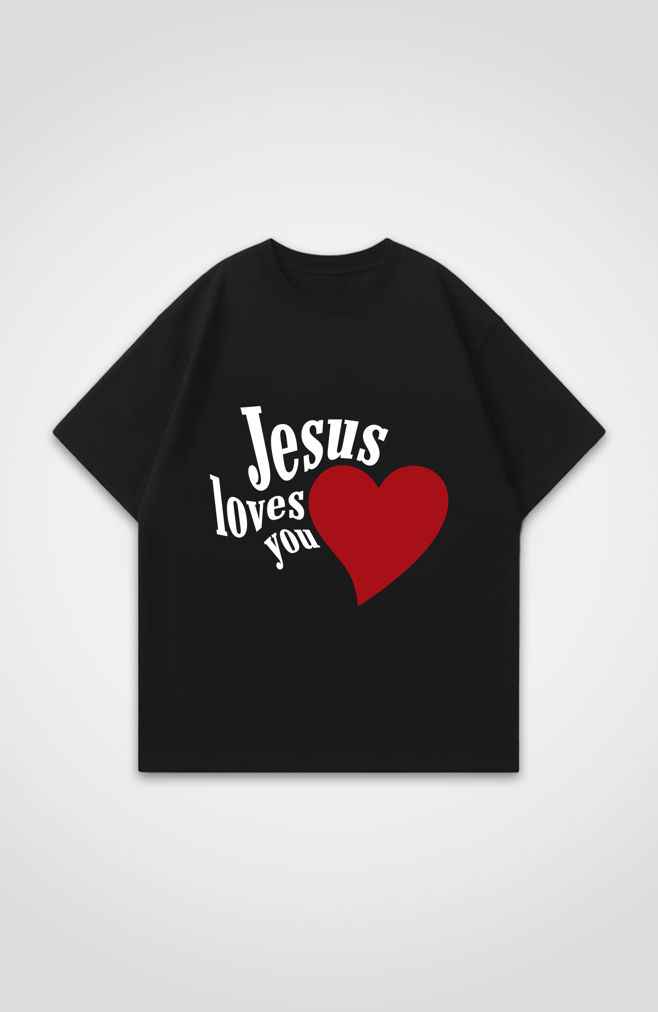 JESUS LOVES YOU OVERSIZED SHIRT