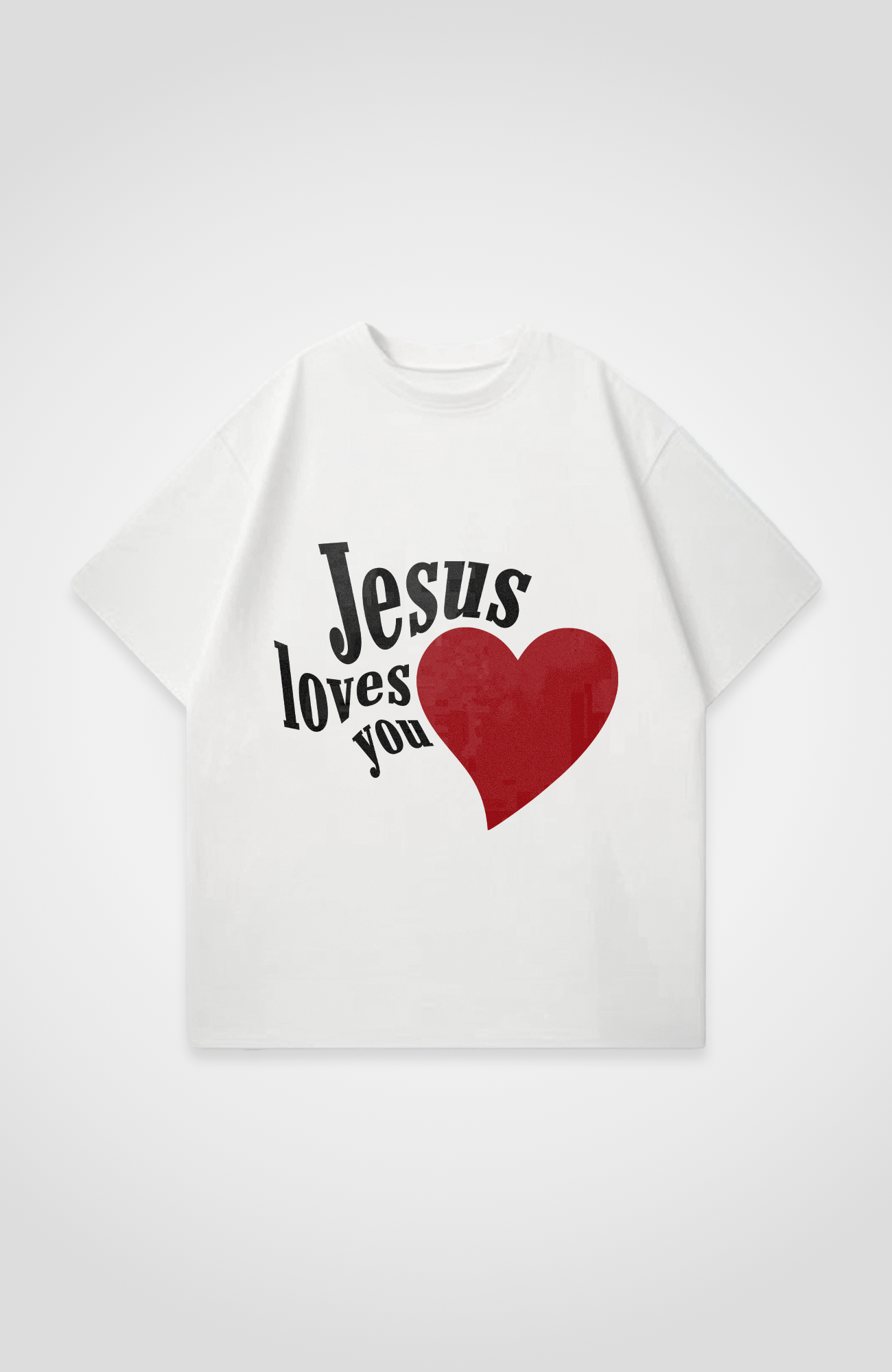 JESUS LOVES YOU OVERSIZED SHIRT