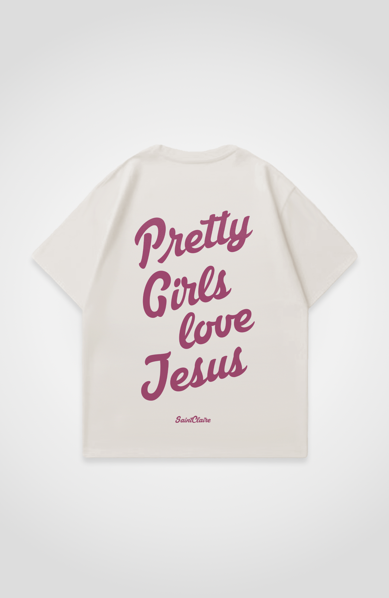 PRETTY GIRLS LOVE JESUS OVERSIZED SHIRT