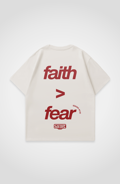 FAITH OVER FEAR OVERSIZED SHIRT