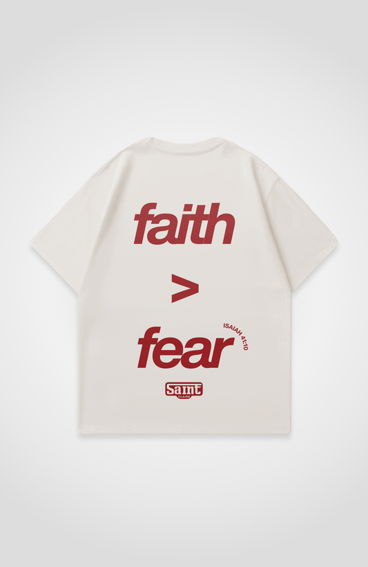 FAITH OVER FEAR OVERSIZED SHIRT