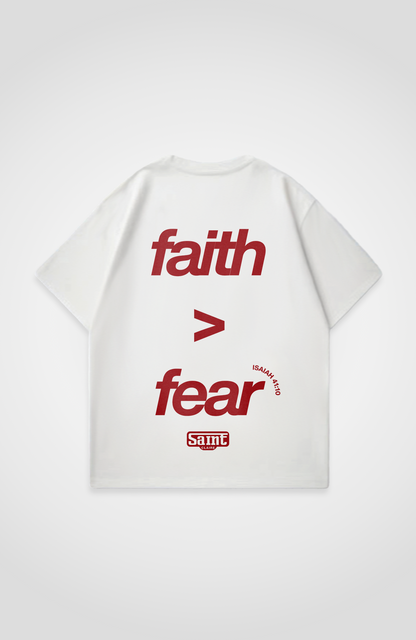FAITH OVER FEAR OVERSIZED SHIRT