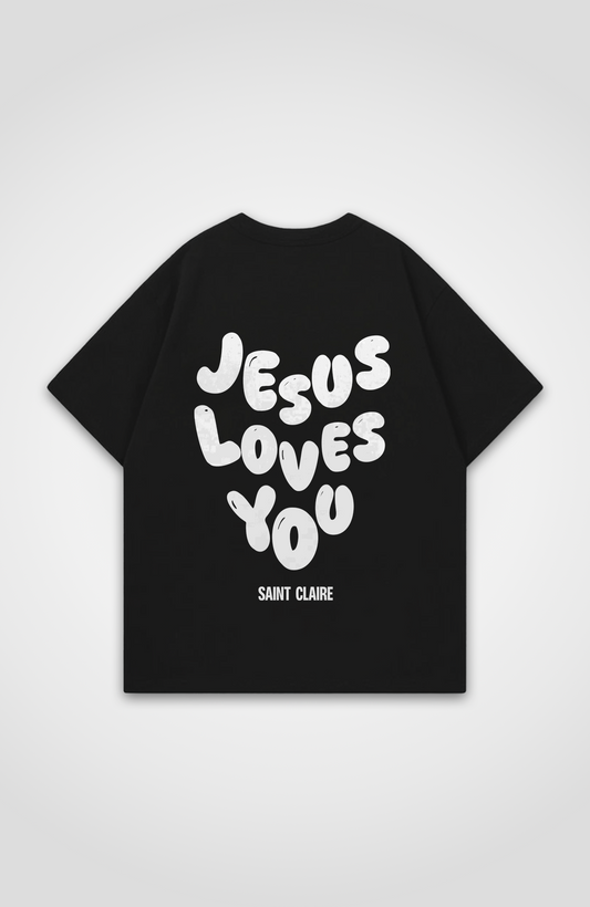 JESUS LOVES YOU OVERSIZED SHIRT