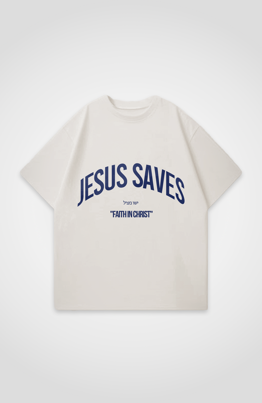 JESUS SAVES OVERSIZED SHIRT