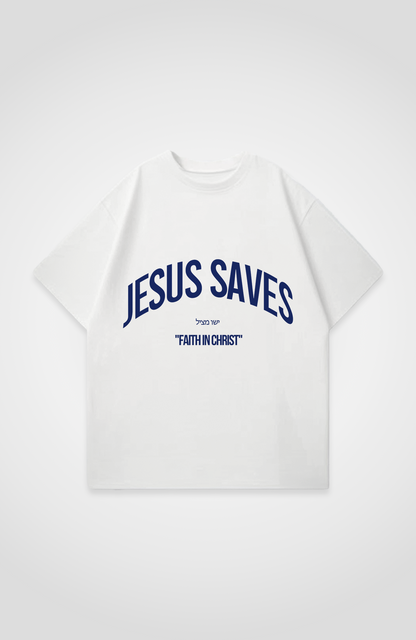 JESUS SAVES OVERSIZED SHIRT
