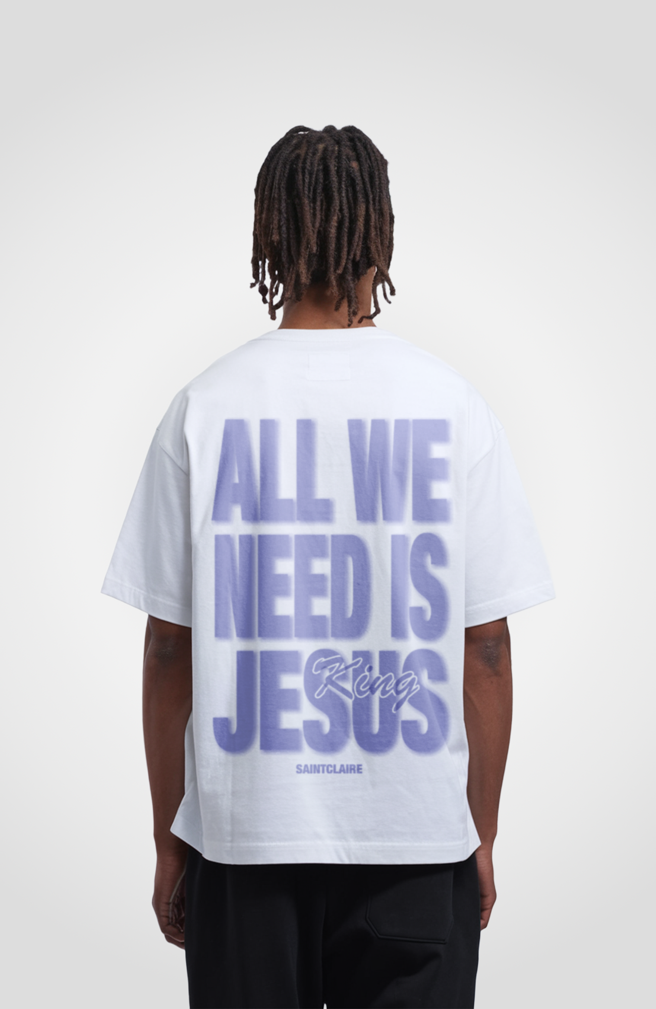 ALL WE NEED IS JESUS OVERSIZED SHIRT