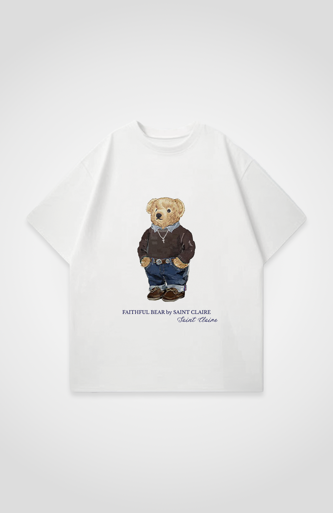 FAITHFUL BEAR OVERSIZED SHIRT