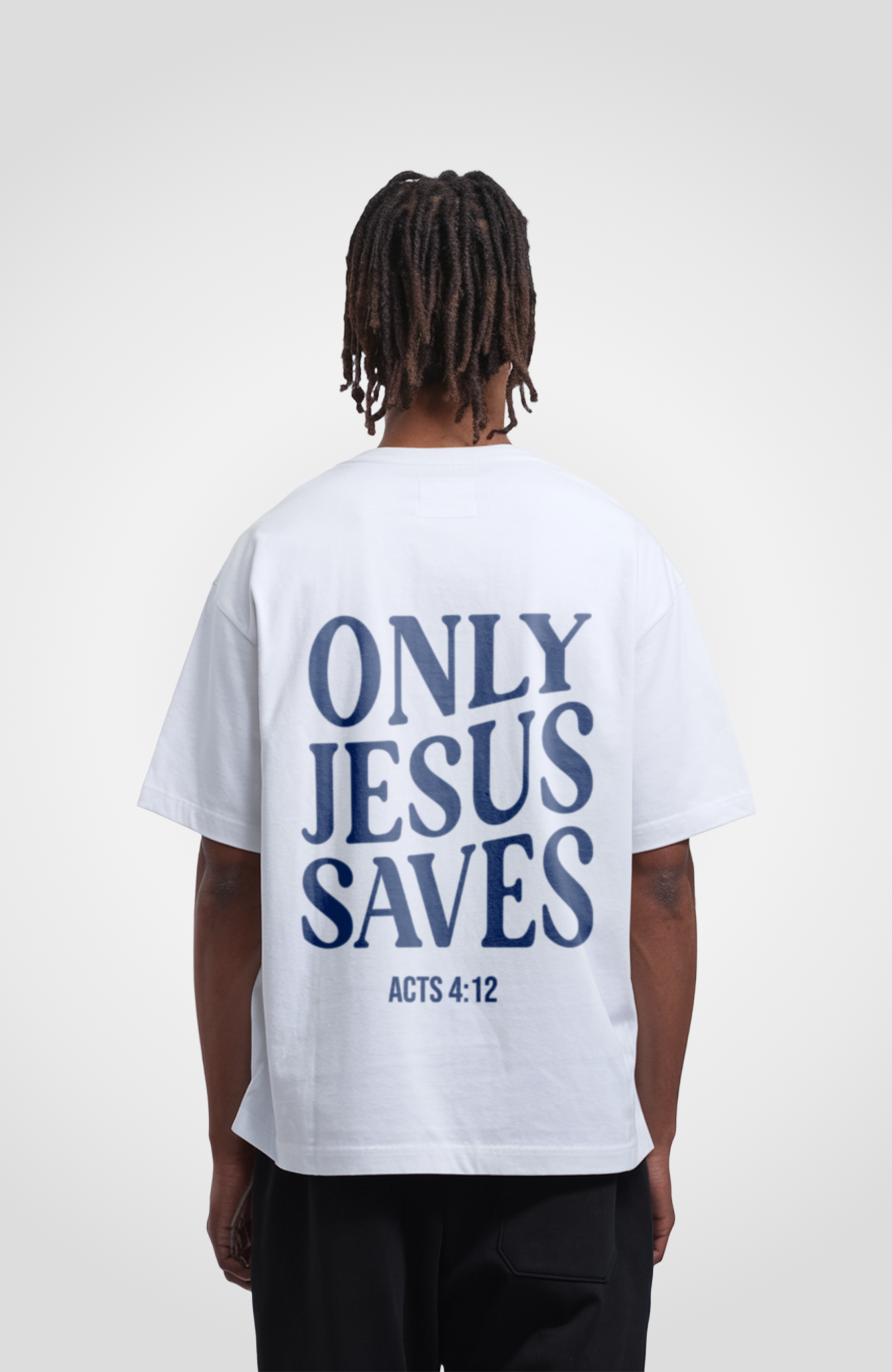 ONLY JESUS SAVES OVERSIZED SHIRT