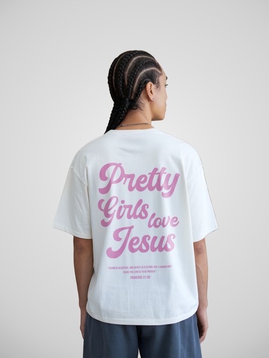 PRETTY GIRLS LOVE JESUS T-SHIRT