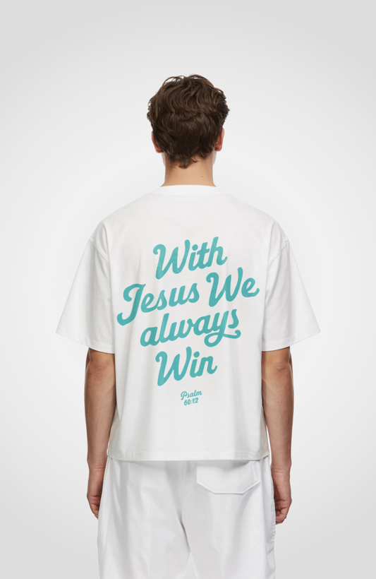 WITH JESUS OVERSIZED SHIRT