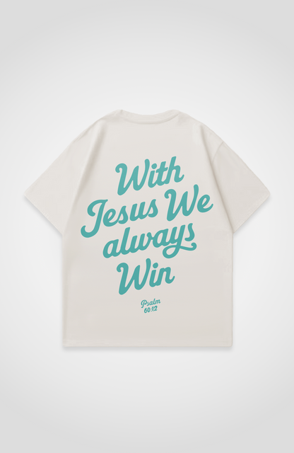 WITH JESUS OVERSIZED SHIRT