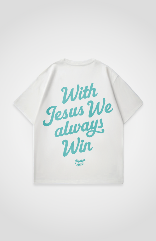 WITH JESUS OVERSIZED SHIRT